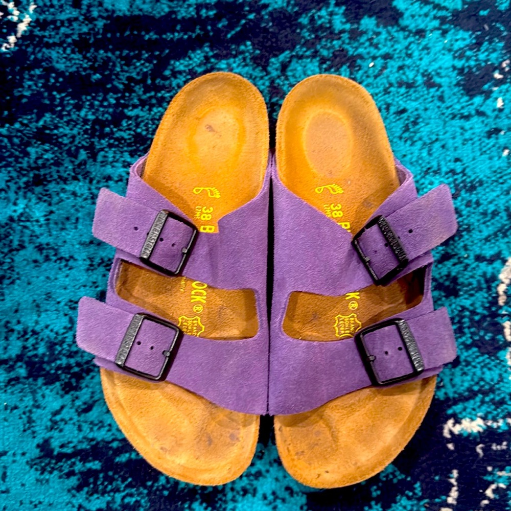 Purple Suede Birkenstock Arizona reg 38reg